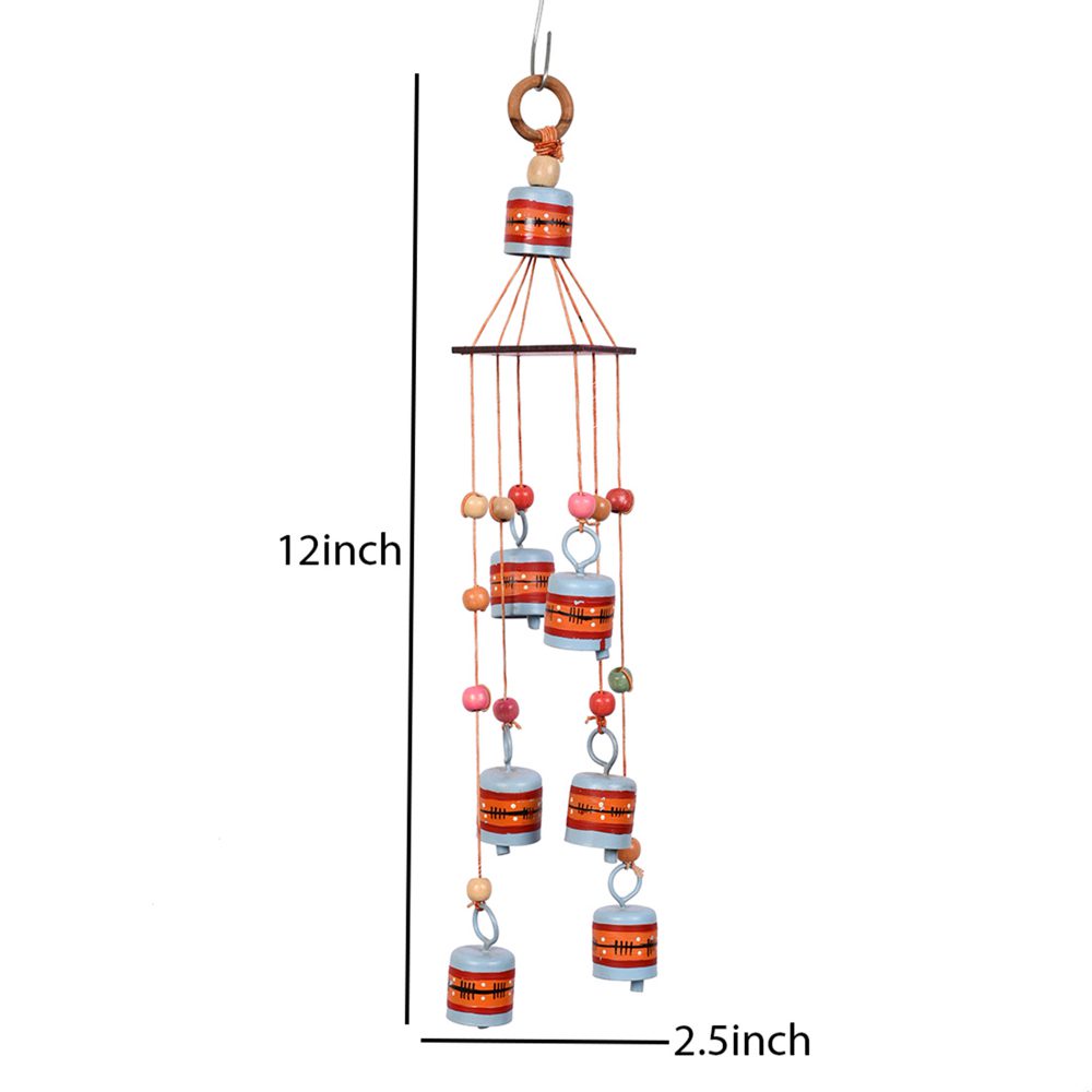 Moorni Windchime 6 Metal Bells (12x2.5x)