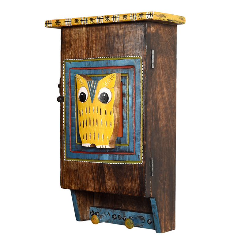 Moorni Hooting Owl Key Hanger with Storage Box