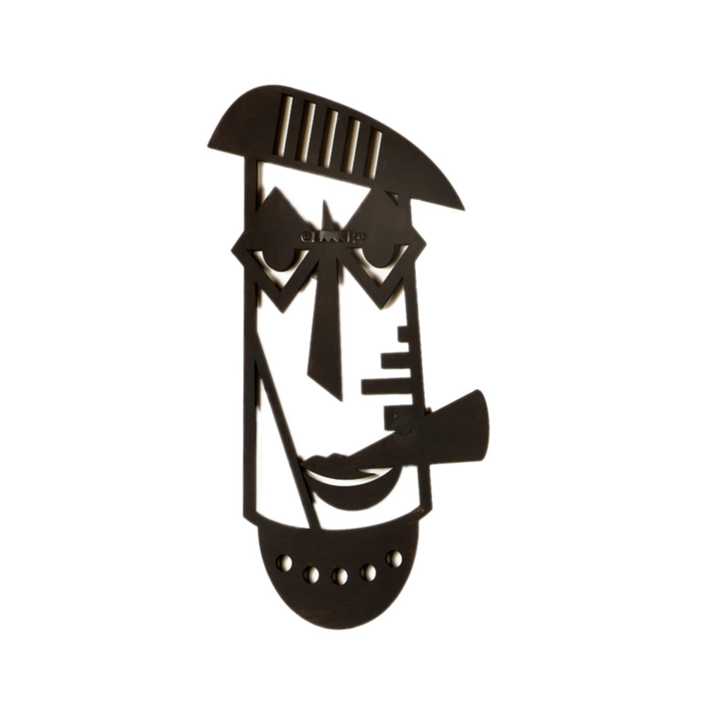 Moorni Mob Boss Green Wall Decor Mask (7x14)